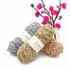 Charmkey Polyester Spun silk chenille yarn for hand knitting chenille hat