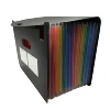 Rainbow 13 pockets A4 Letter Legal Office Size Standing Organized Expanding Document File Folder with 6 lines Cover 2 Card Bags