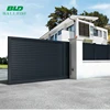 Custom size outdoor aluminum house main automatic sliding driveway gate designs