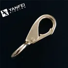 Swivel Single Brass Plating Snap Hook for dog rope