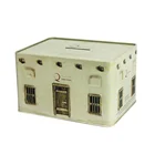 Trendy coin bank custom printed rectangular metal tin money box