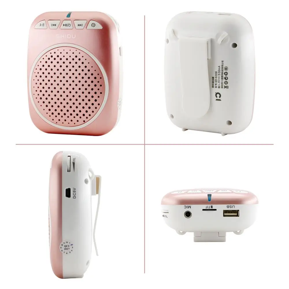 Mini Portable Voice Amplifier With Headset Microphone, Guide Loud-Speaker For Techers/ Tour Guide