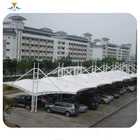 Outdoor PVDF parking shade tensile membrane structure car parking shed