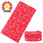 Red bandana hats multifunctional seamless tube paisley design bandana