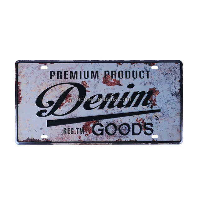 license plate souvenirs gifts vintage sign wall hanging