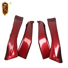 Universal carbon fiber front bumper lip car body kits fit for NISSAN TIIDA