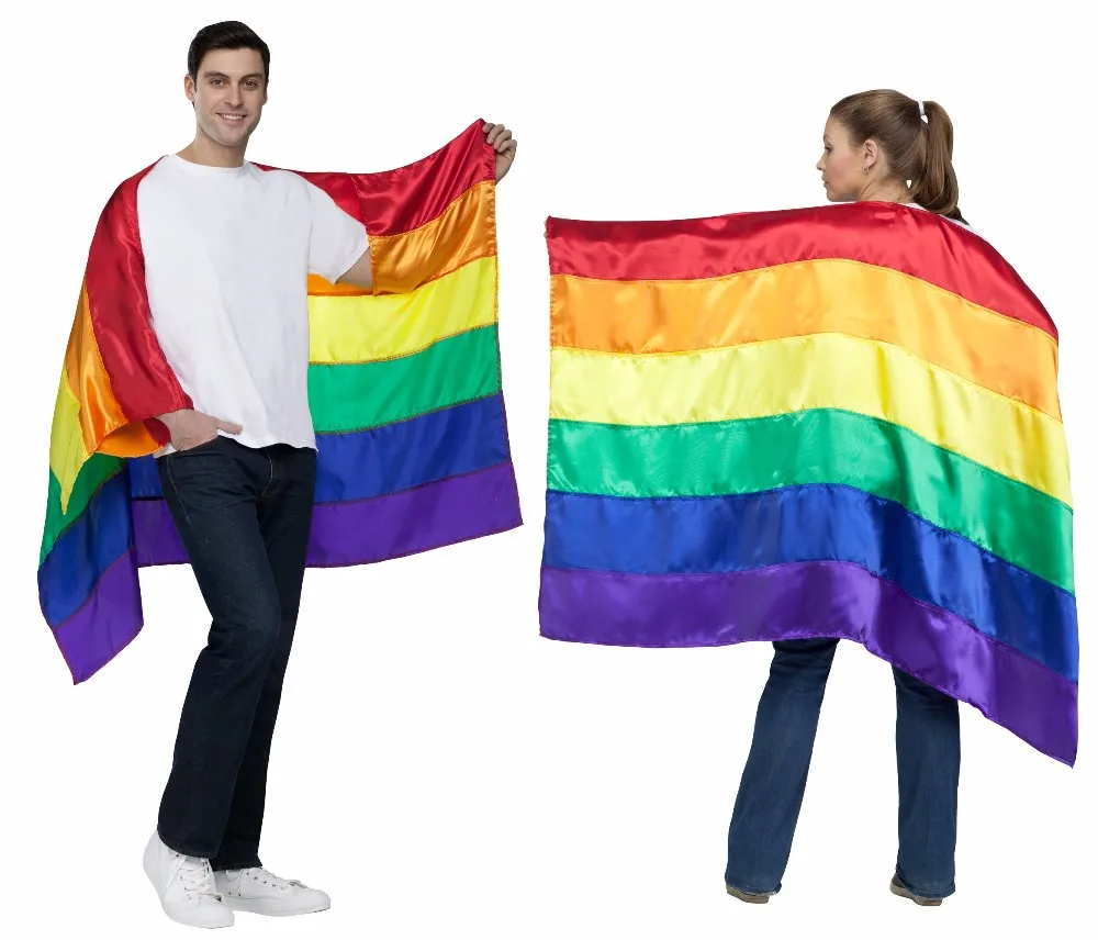 Custom Size Polyester Printed Type Rainbow Flag
