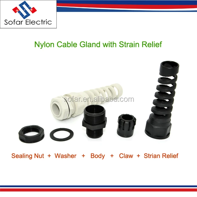 IP68 M25 Spiral Cable Gland/Flexible Cable Gland