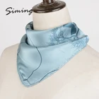 New arrival modern design indian printed silk airline small scarf