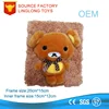 cartoon animal picture albums brown bear toy foto album plush
