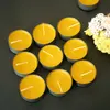 china candle manufacturer 100% pure natural beeswax tealight candle