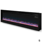 72 inches Flat Panel wall recessed Electric Fireplace wall mounted