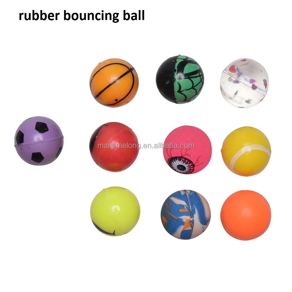 mixed bouncy ball child elastic rubber ball children kids of