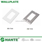 American Type Wall Socket Wallplate with UL Approval, Switch Cover PC and STAINLESS STEEL