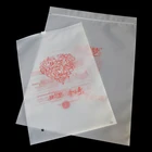 Hot sale custom offset printing cpe slider zip lock plastic bag