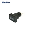 Manhua 12V Volt 6 Pin Emergency Momentary Led Touch Push Button Switch