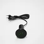 Round Desktop sofa USB Charger Socket with 3 USB port