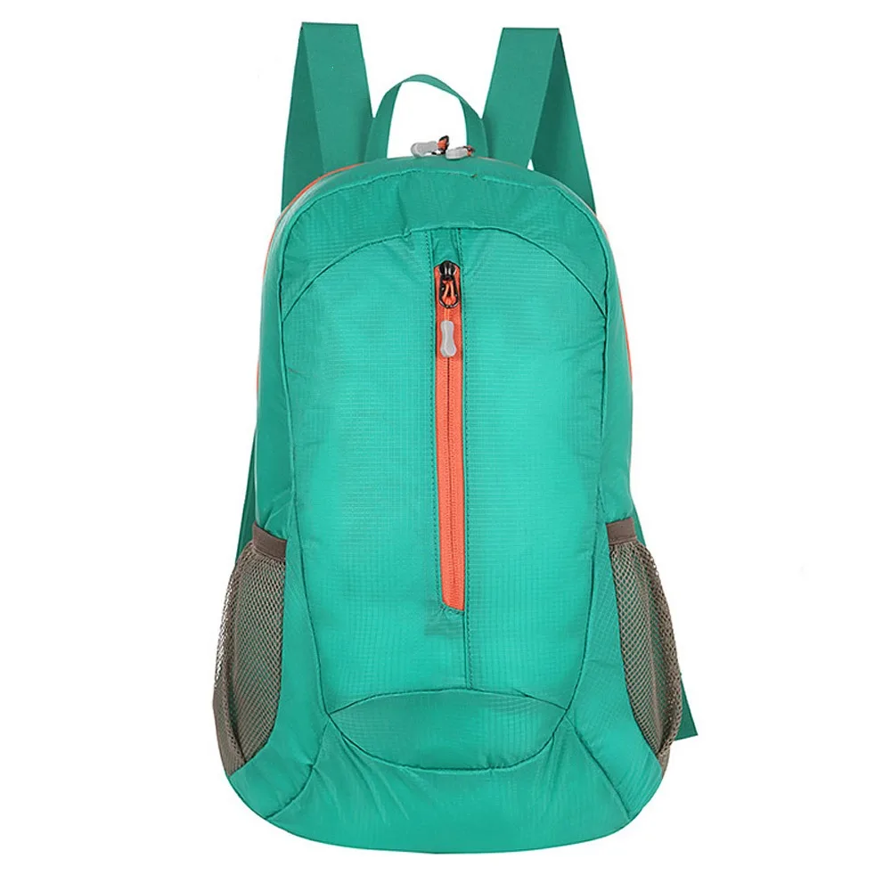 mochila verde fluorescente