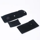 Black Double Sides Velvet Avoid Scratch Snap Open Velvet Watch Travel Pouch