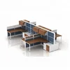 Modern design office furniture set 4-cluster desk /cubicles office workstations