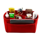 Hot sell woman makeup felt bag cosmetic case woman handbag