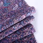 2019 fashion paisley design woven printed 100% cotton sateen fabric