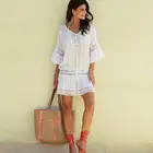 Hot sale of high quality and elegant/comfortable bikini blouse beachwear