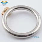 wholesale custom logo zinc alloy metal silver o ring for handbag hardware
