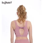 18-114 Elegant sports elastic band sports bra exercise bra brief sets women