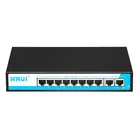 ring network wall mount 100m 8 port poe ethernet switch 48v