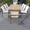 Outdoor garden furniture metal Teak table set
