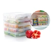 FDA approved durable plastic 3 compartment bento lunch box meal perp disposable food storage container keep fresh box