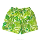 Puresun garment kids clothing wholesale green print boy shorts