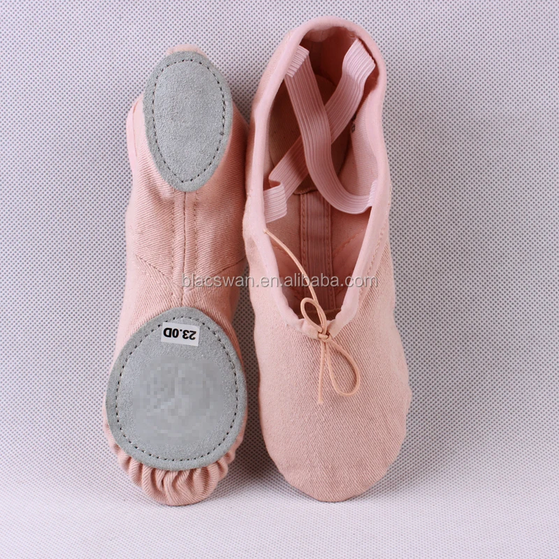 Stretch Canvas Ballet Shoes Canvas Split Sole Ballet flats 4 directions