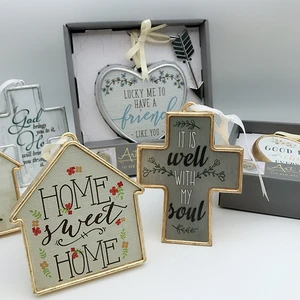 polyresin heart shape home decor gift with metal stand