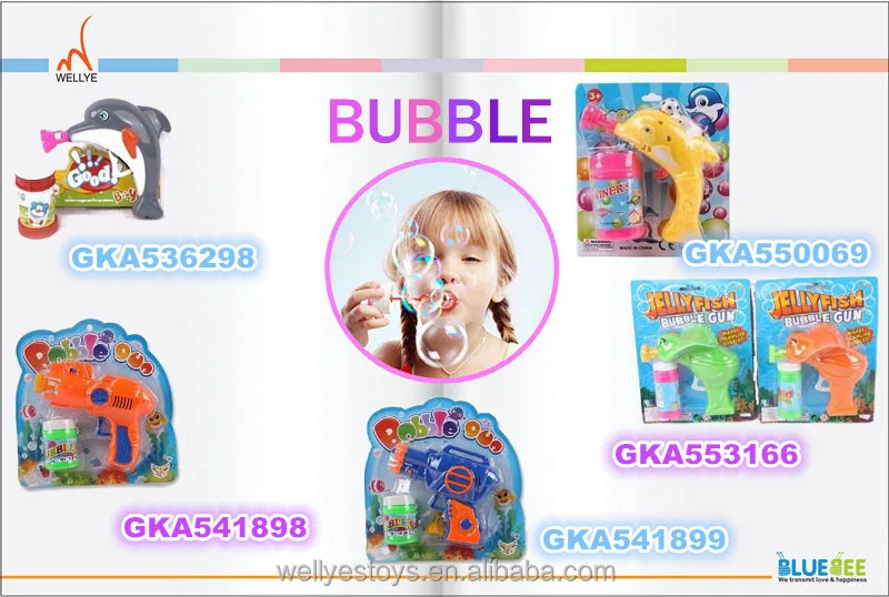 Plastic dolphin bubble gun made in China