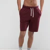 Wholesale Price Men Sport Gym Jogger Short Pants In Burgundy Shorts