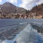 Aluminium Skylight Frame Flat Glass Roof For Recreation Building Hall