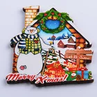 Customized Christmas gift Wood Fridge Magnet