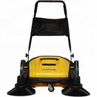 hand push indoor outdoor industrial floor sweeper