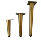 Screw Mounted Heavy Duty Stamping Industrial Straight Metal Sofa Legs