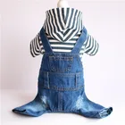 Pet Apparel Spring, Summer and Autumn New Type Teddy Dog, Four-legged Jeans, Back Belt and Suit Factory Direct Wholesale 19