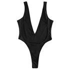 FEIBUSHI Summer Beach Black One Piece Bathing Suits Women Exotic Swimsuits Bikinis Female Swimwear 2018