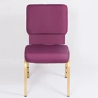 Stackable steel church chair for theater