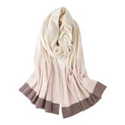 Factory wholesale woman fashion accessories winter plain scarves ladies