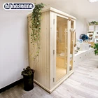 Made Sauna 2018 Popular Design Factory Made 2-3 Person Wooden Dry Sauna Room
