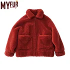 New Style Warm Winter Fake Lamb Fur Coat For Women