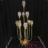 Factory outlet clear crystal candelabra candle stand wedding centerpieces