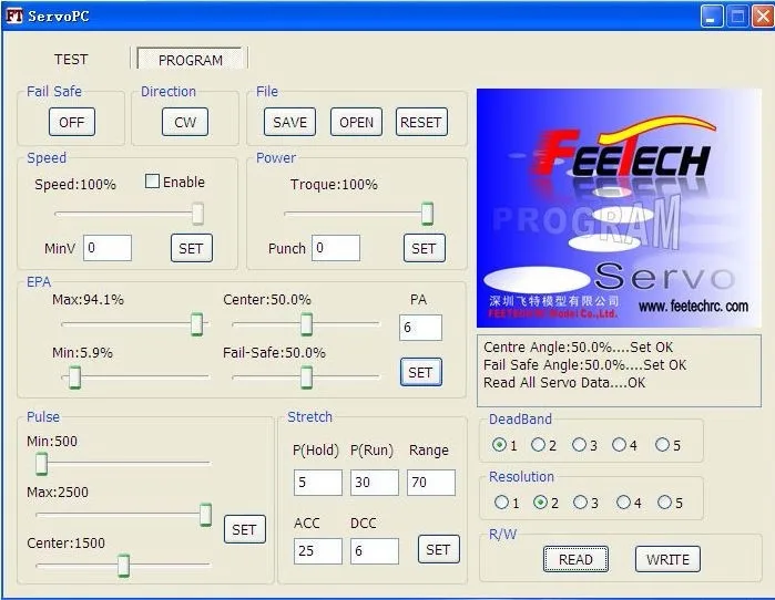 JR and Futaba compatible Digital Programmable RC Servo Fi7612M