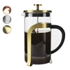 Amazon hot sales gold painting french plunger pyrex glass french press 600ML